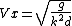 Vx= \sqrt{\frac{g}{k^2 d}}